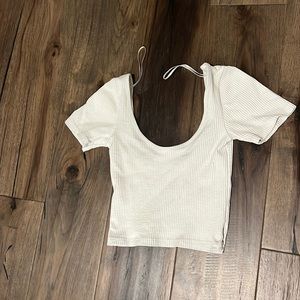 White crop top from Pull&Bear, in size S.